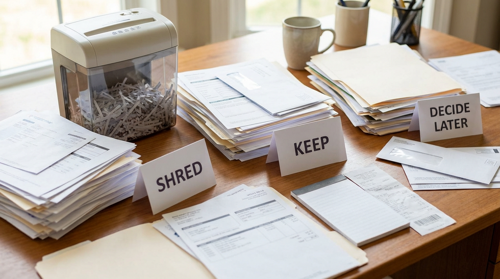papers to Keep, Shred, Decide Later