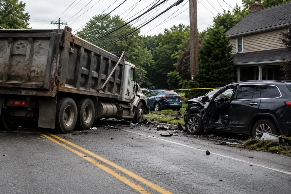 Dump truck involved in fatal Route 23 crash in Franklin Sussex County New Jersey