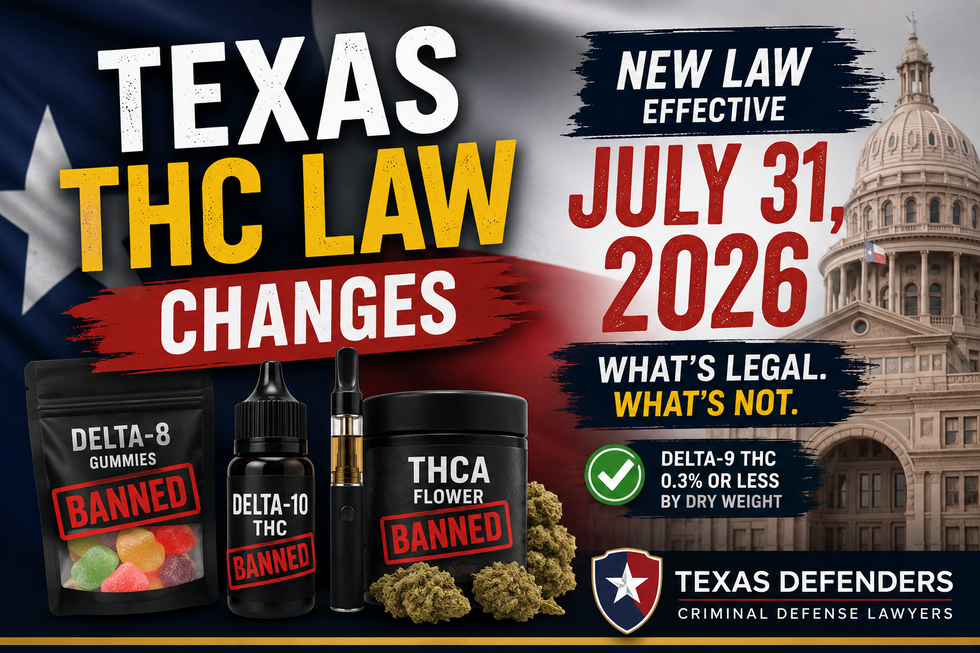 Texas THC Law Changes July 2026