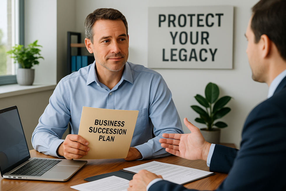 Business owner in Florida working with attorney on a business succession and estate plan