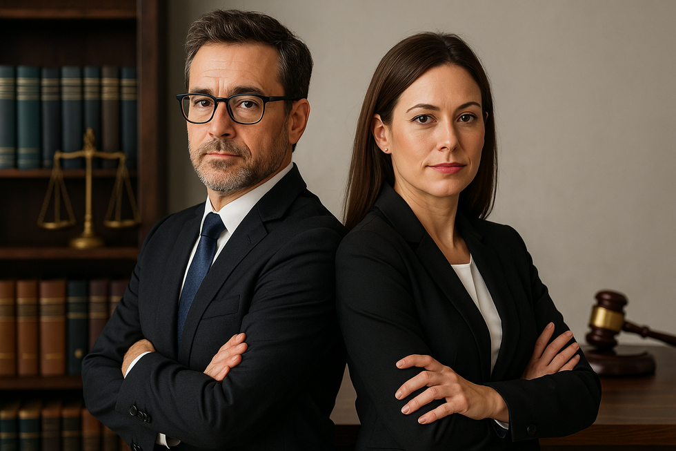 Two attorneys standing together who handle probate and trust administration