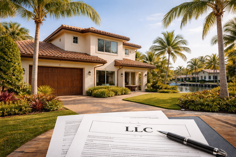 Florida investment property representing real estate owned through an LLC.