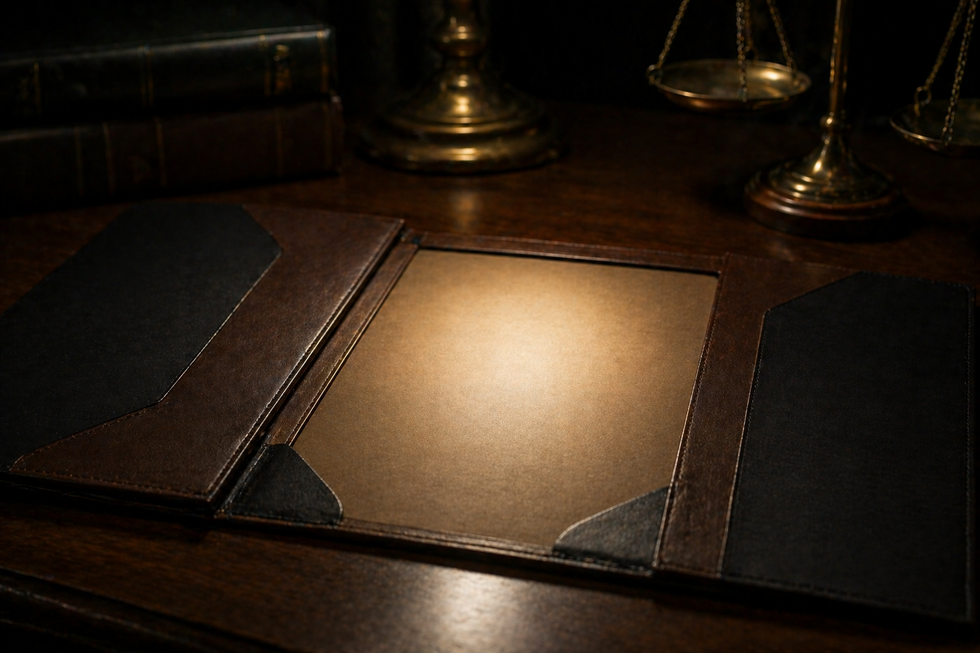Empty folder representing a missing original will
