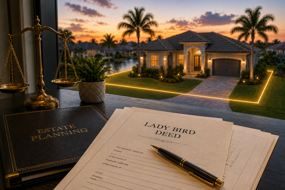 Luxury Florida homestead property representing Lady Bird Deed estate planning