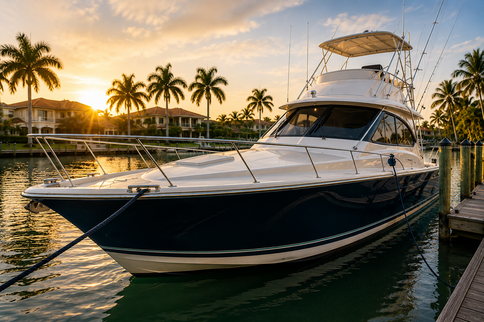 Luxury Florida boat held in trust and LLC ownership structure for probate avoidance and asset protection