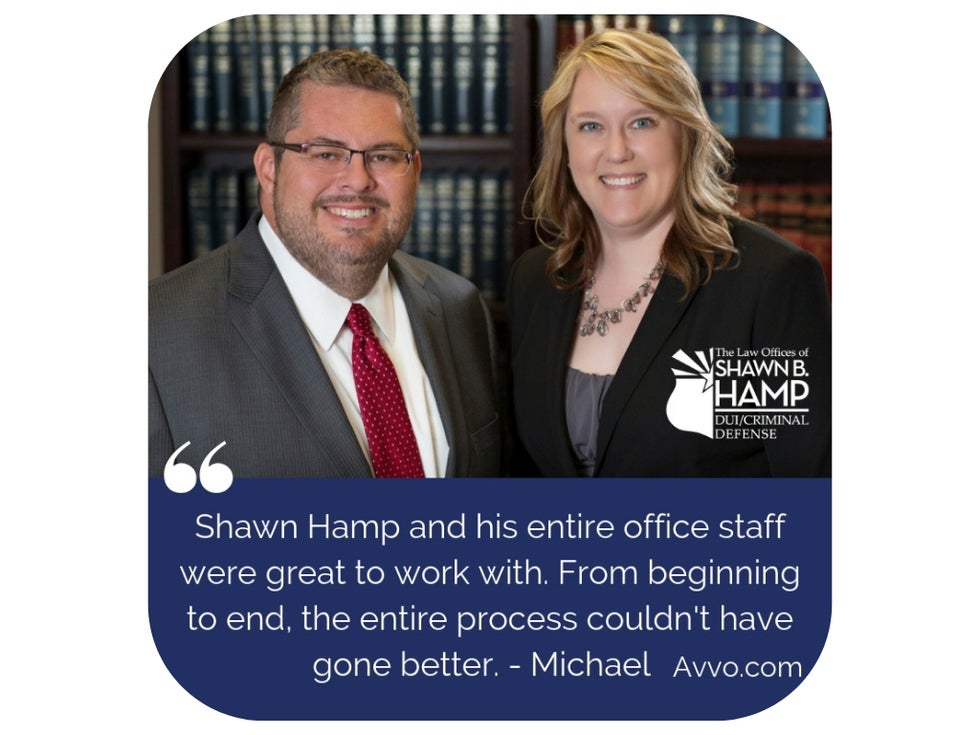 Attorney Shawn Hamp and Virginia Crews