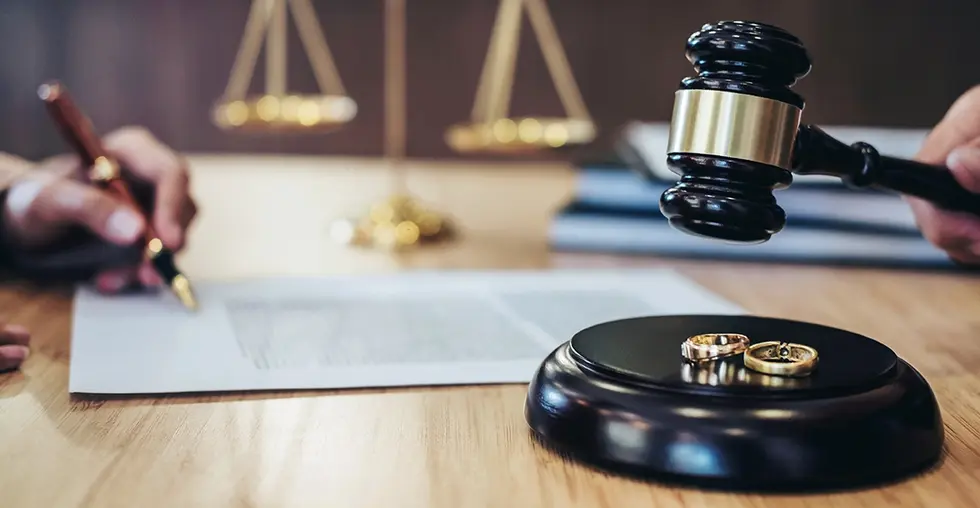 Divorce Meeting and Judge Gavel