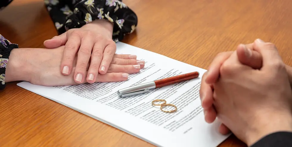 Couple signs separation agreement