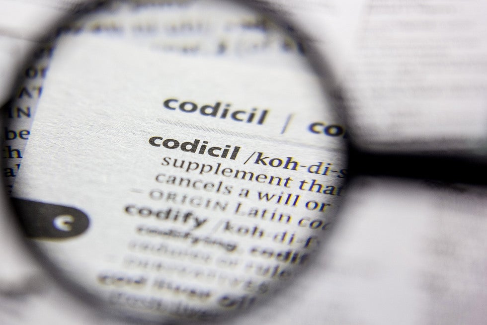 Will Amendments Lawyer in Eugene - Springfield, Oregon