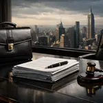Image represents business litigation