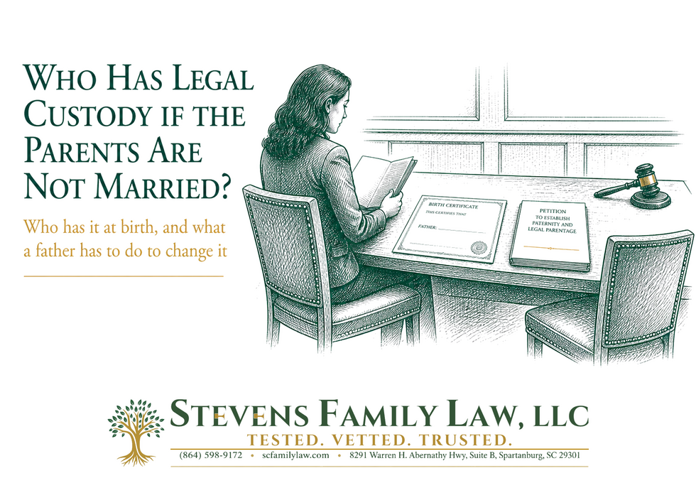 Who Has Legal Custody if the Parents Are Not Married? Who has it at birth, and what a father has to do to change it.