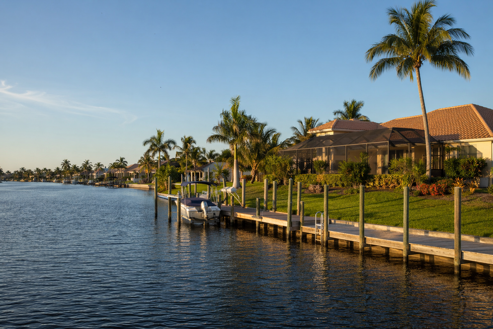 Gulf-access canal home in Cape Coral, the kind of Southwest Florida property that passes through probate