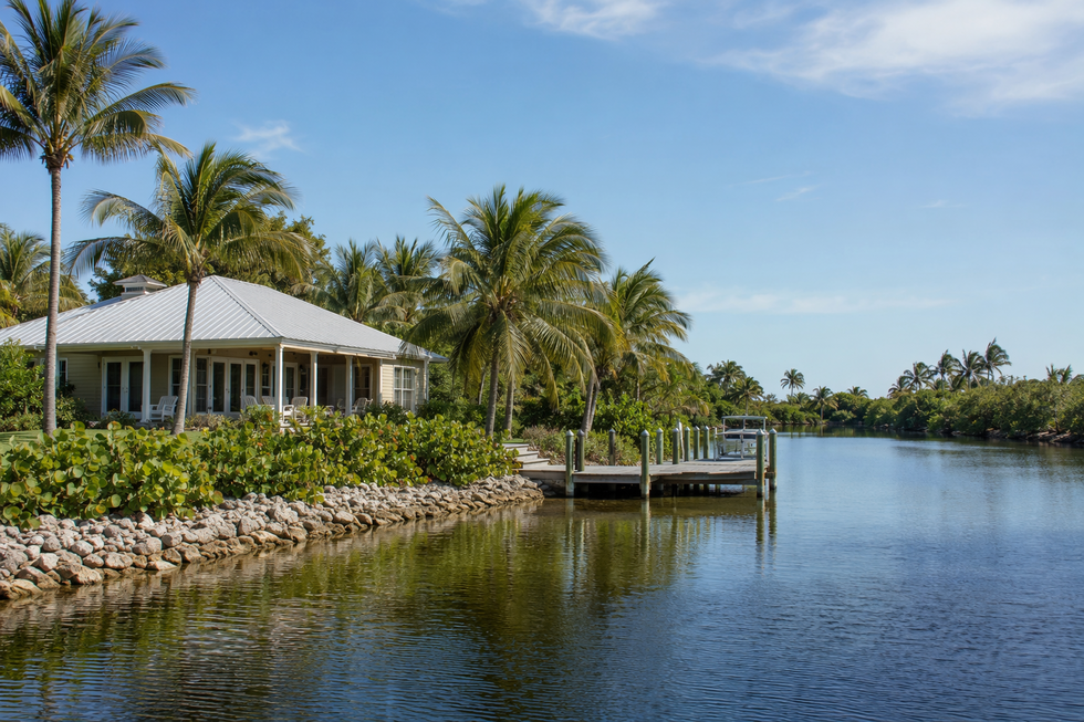 Cape Coral canal home, an example of Florida homestead property that is generally exempt from probate