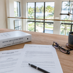 Florida will and revocable living trust documents on a Cape Coral kitchen table
