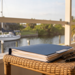 Estate planning documents on the lanai of a Cape Coral, Florida canal home