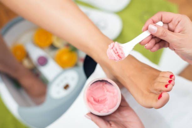getting a pedicure