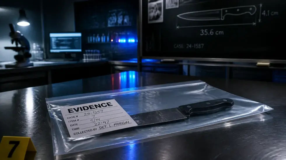 Evidence of knife in murder case