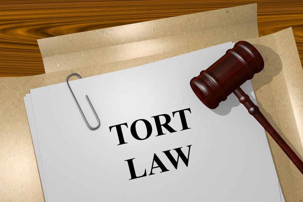 Tort Claim Folder with Gavel