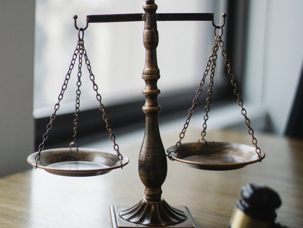Scales of Justice with Gavel