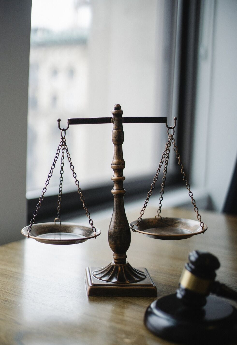 Scales of Justice with Gavel