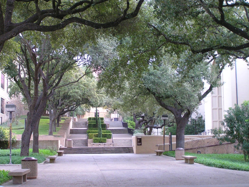 Texas State University campus in San Marcos, Texas