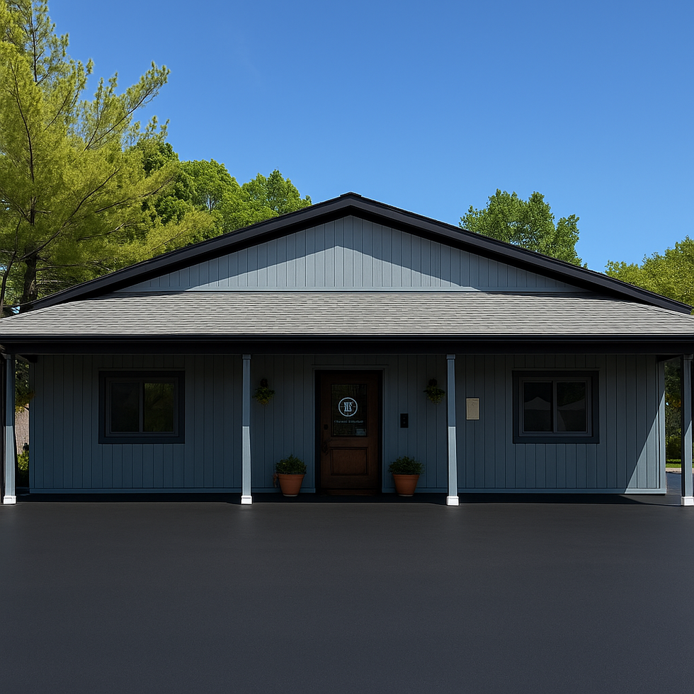Exterior view of Higher Level Legal's law office in Raymore, Missouri