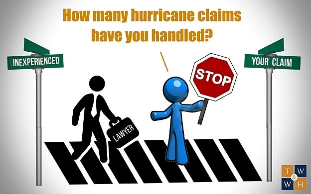 hurricane claim handling experience