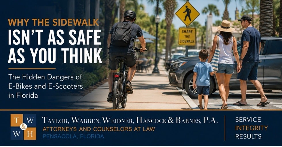 experienced e-bike and personal injury lawyers pensacola fl