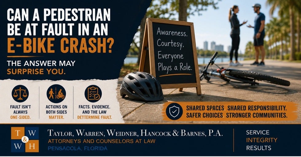 experienced e-scooter and e-bike accident injury attorneys pensacola florida 