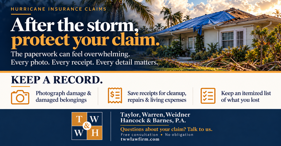 experienced hurricane insurance dispute attorneys pensacola florida